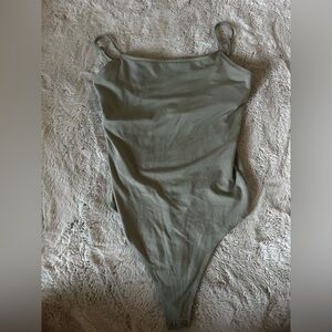 American Eagle Outfitters Olive Green One-Piece Bodysuit